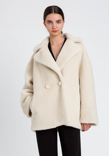 Cappotto Twinset Teddy Doppiopetto