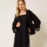Felpa Twinset con Volant in Georgette