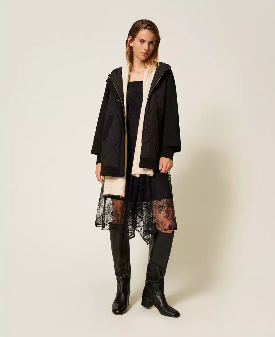 Caban Twinset in Tessuto Scuba e Nylon