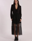 Giacca Lunga con Tulle Mimi Muà