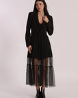 Giacca Lunga con Tulle Mimi Muà