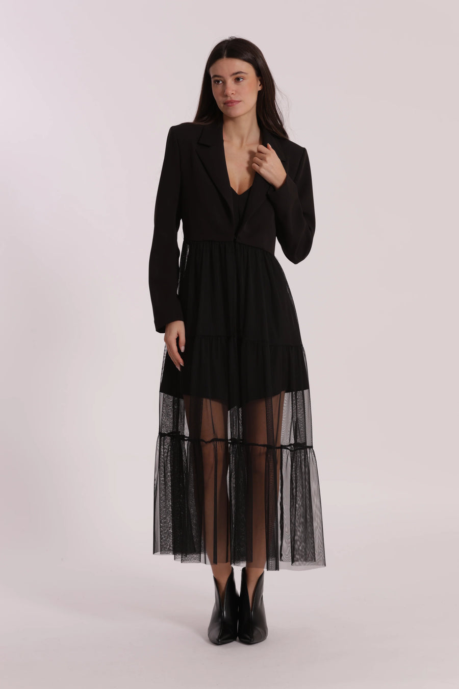 Giacca Lunga con Tulle Mimi Muà