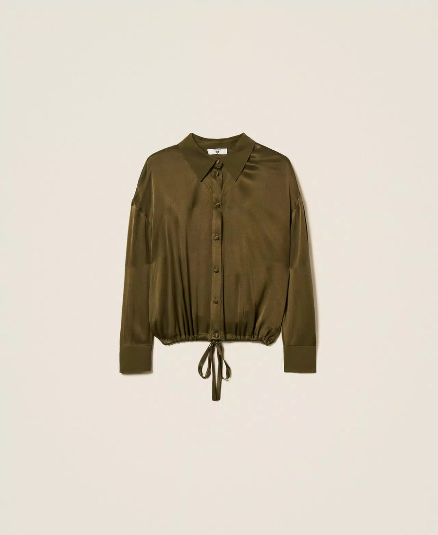 Camicia Twinset in Raso con Coulisse