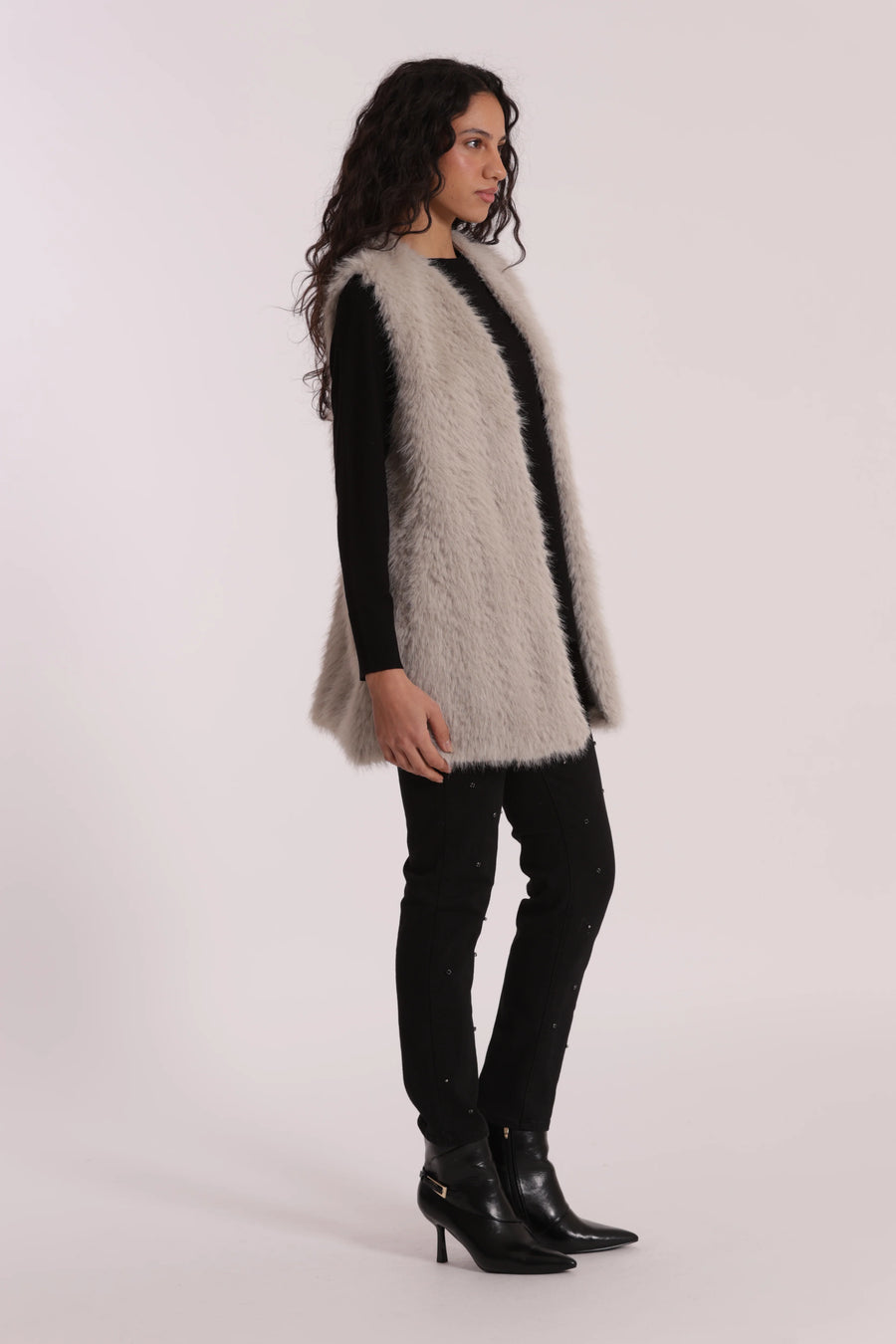 Gilet Lungo effetto Montone Mimi Muá
