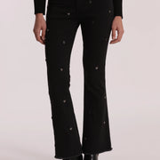 Jeans Flare con Borchie Cuore Mimi Muá