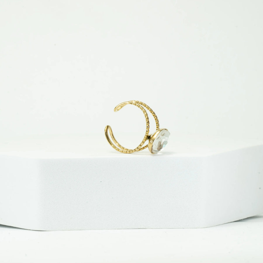 Crystal Ring Gold