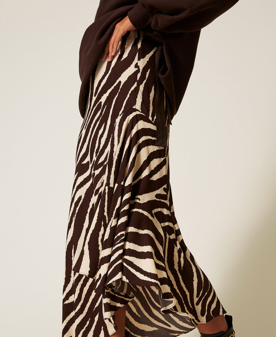 Gonna asimmetrica Twinset Animalier