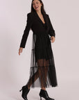 Giacca Lunga con Tulle Mimi Muà