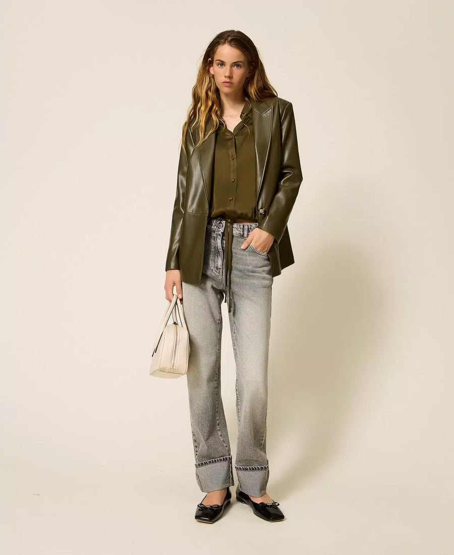 Camicia Twinset in Raso con Coulisse