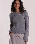 Maglia con Paillettes su Maniche Mimi Muà