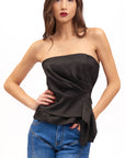 Top Bustier in Raso Koralline