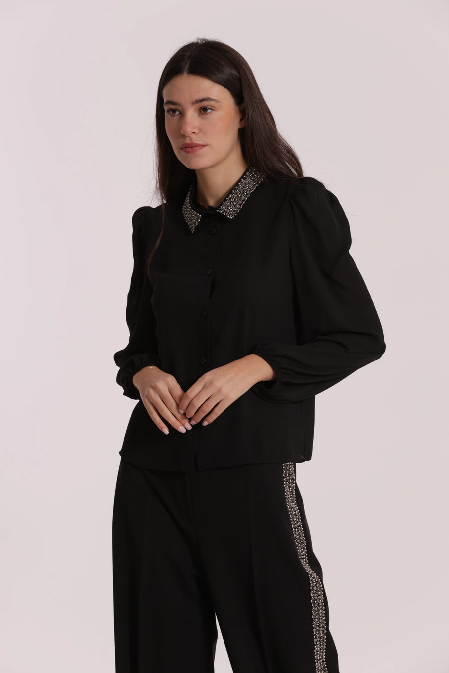 Camicia con Collo Ricamato Mimì Muà