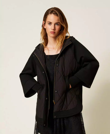 Caban Twinset in Tessuto Scuba e Nylon
