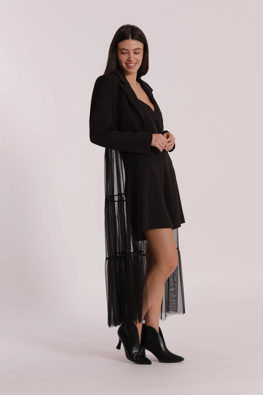 Giacca Lunga con Tulle Mimi Muà