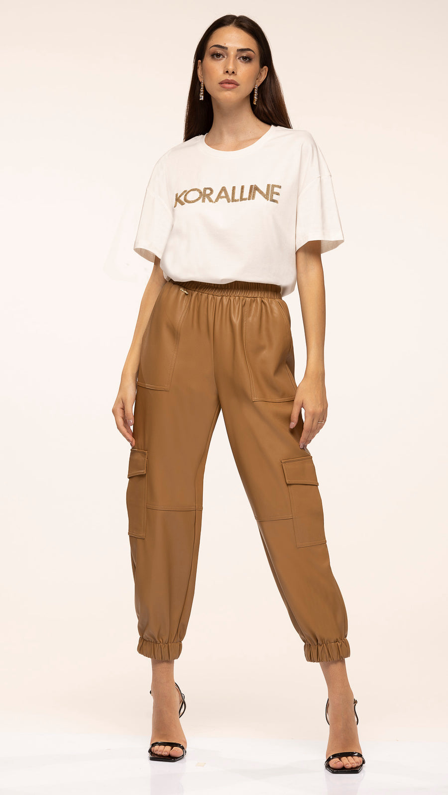 Pantalone Koralline in Ecopelle