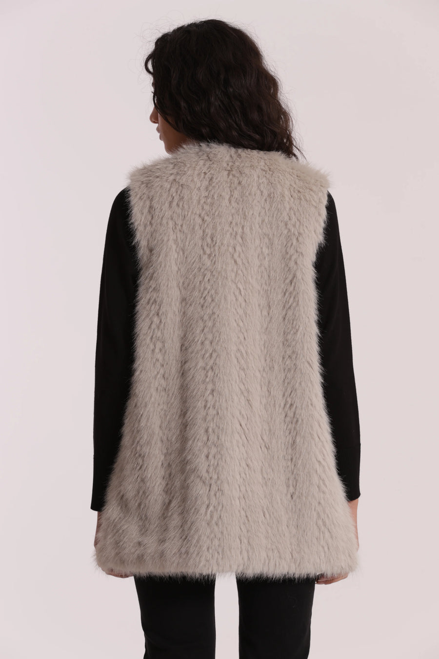 Gilet Lungo effetto Montone Mimi Muá