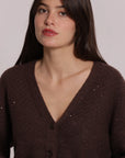 Cardigan con Paillettes Mimi Muà