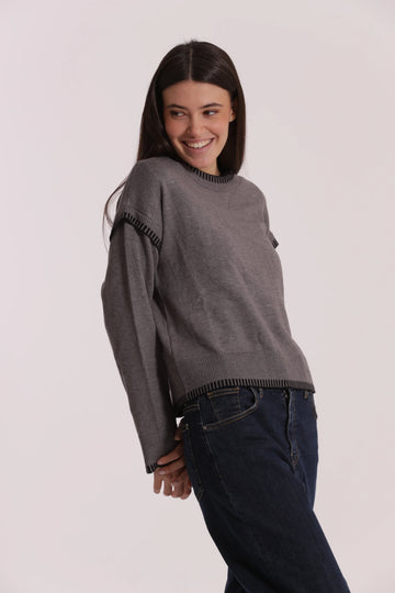 Maglia con Dettagli Bicolor Mimì Muà