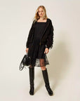 Felpa Twinset con Volant in Georgette