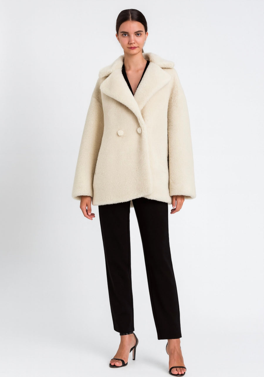 Cappotto Twinset Teddy Doppiopetto