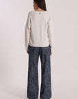 Jeans Palazzo in Jacquard Animalier
