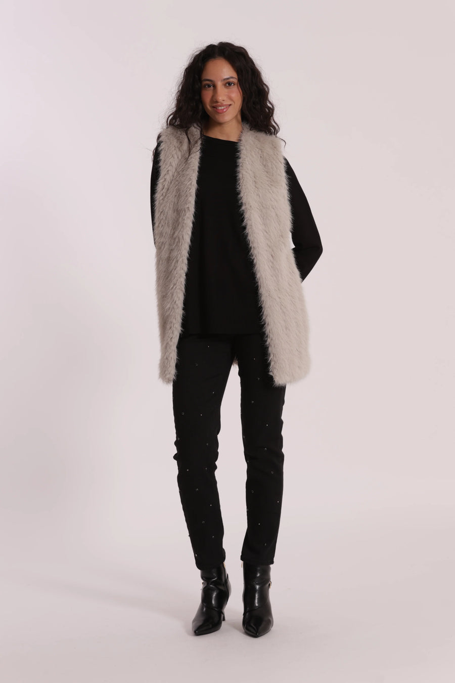Gilet Lungo effetto Montone Mimi Muá