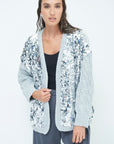 Cardigan Cherry Blue con Paillettes