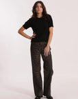 Jeans Wide Leg Leopardato Mimi Muà