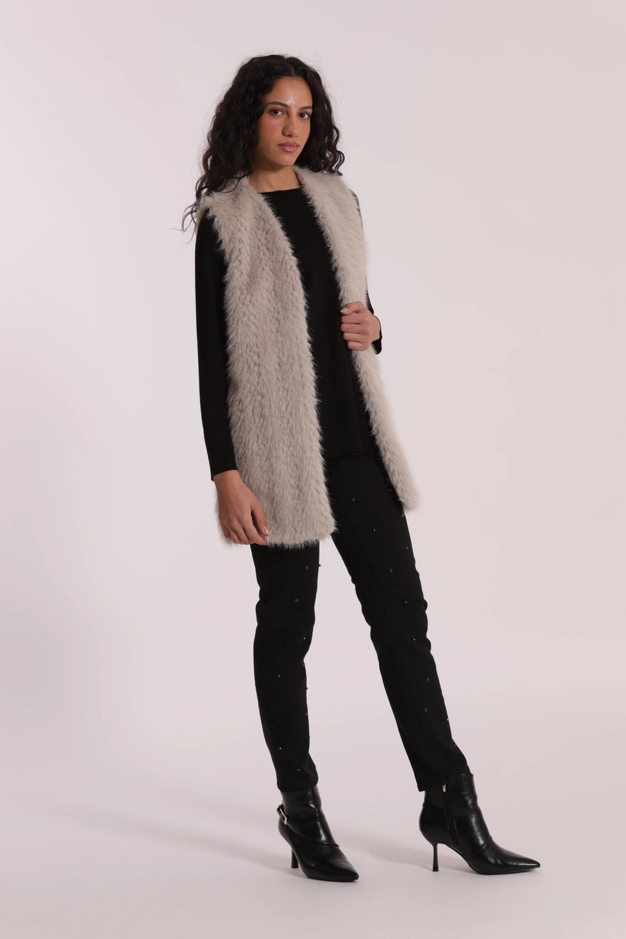 Gilet Lungo effetto Montone Mimi Muá