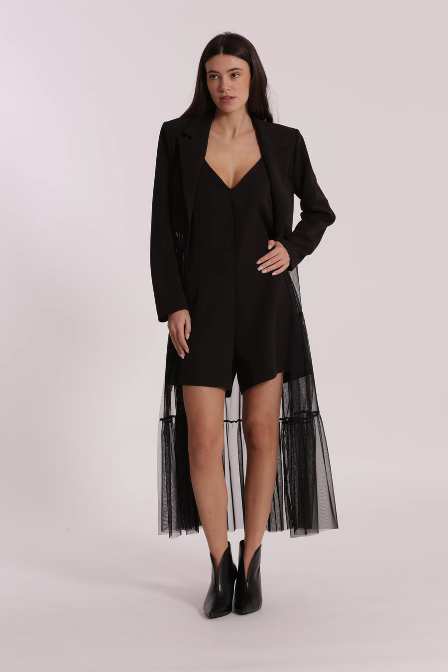 Giacca Lunga con Tulle Mimi Muà