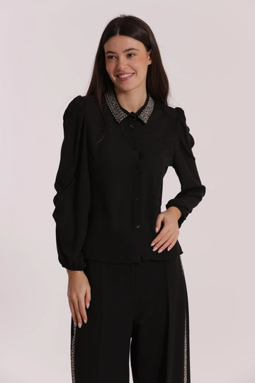 Camicia con Collo Ricamato Mimì Muà