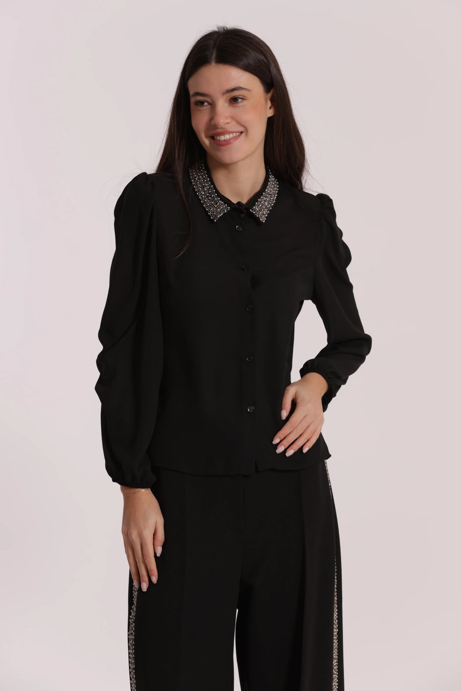 Camicia con Collo Ricamato Mimì Muà