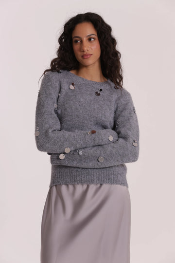 Maglia con Paillettes su Maniche Mimi Muà