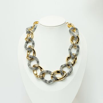 Twin Sparkle Chain Animalier necklace