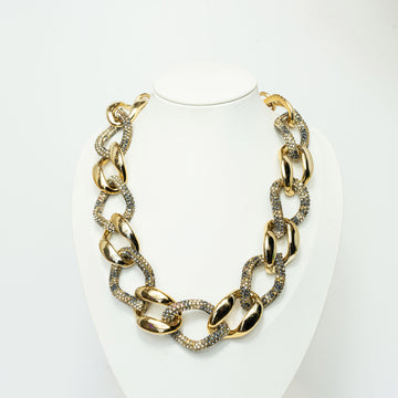 Twin Sparkle Chain Animalier necklace