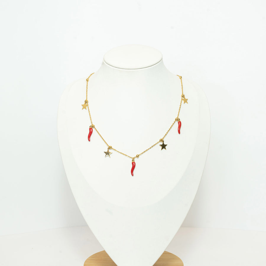 Lucky Kiss necklace Gold