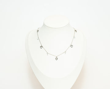 Kiss You Necklace Silver