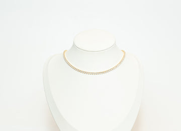 Tennis Necklace Gold