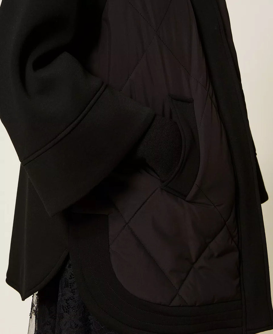 Caban Twinset in Tessuto Scuba e Nylon