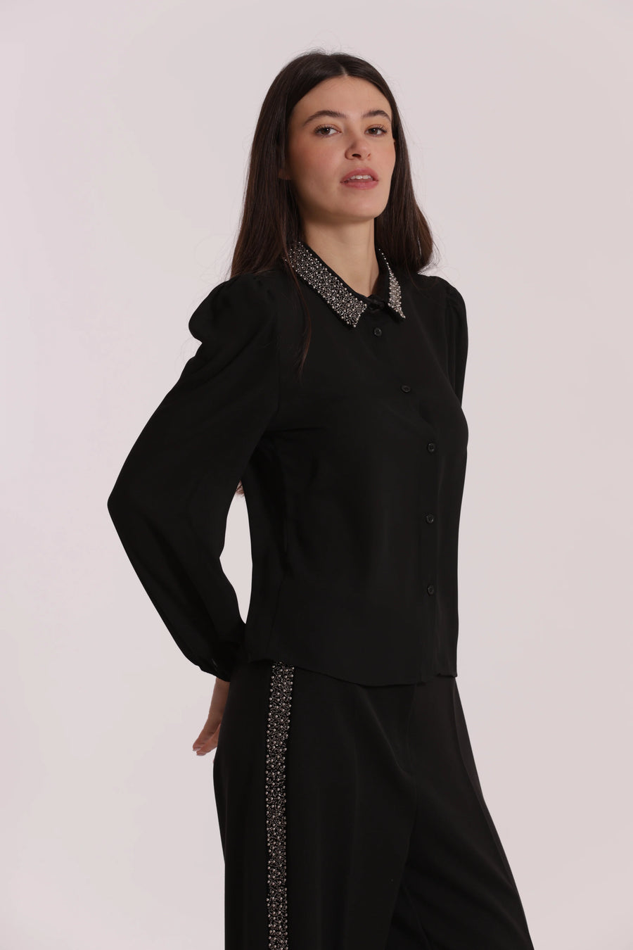 Camicia con Collo Ricamato Mimì Muà