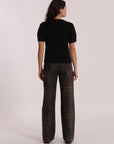 Jeans Wide Leg Leopardato Mimi Muà