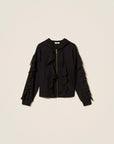 Felpa Twinset con Volant in Georgette