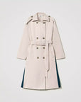 Trench TwinSet con retro plissé