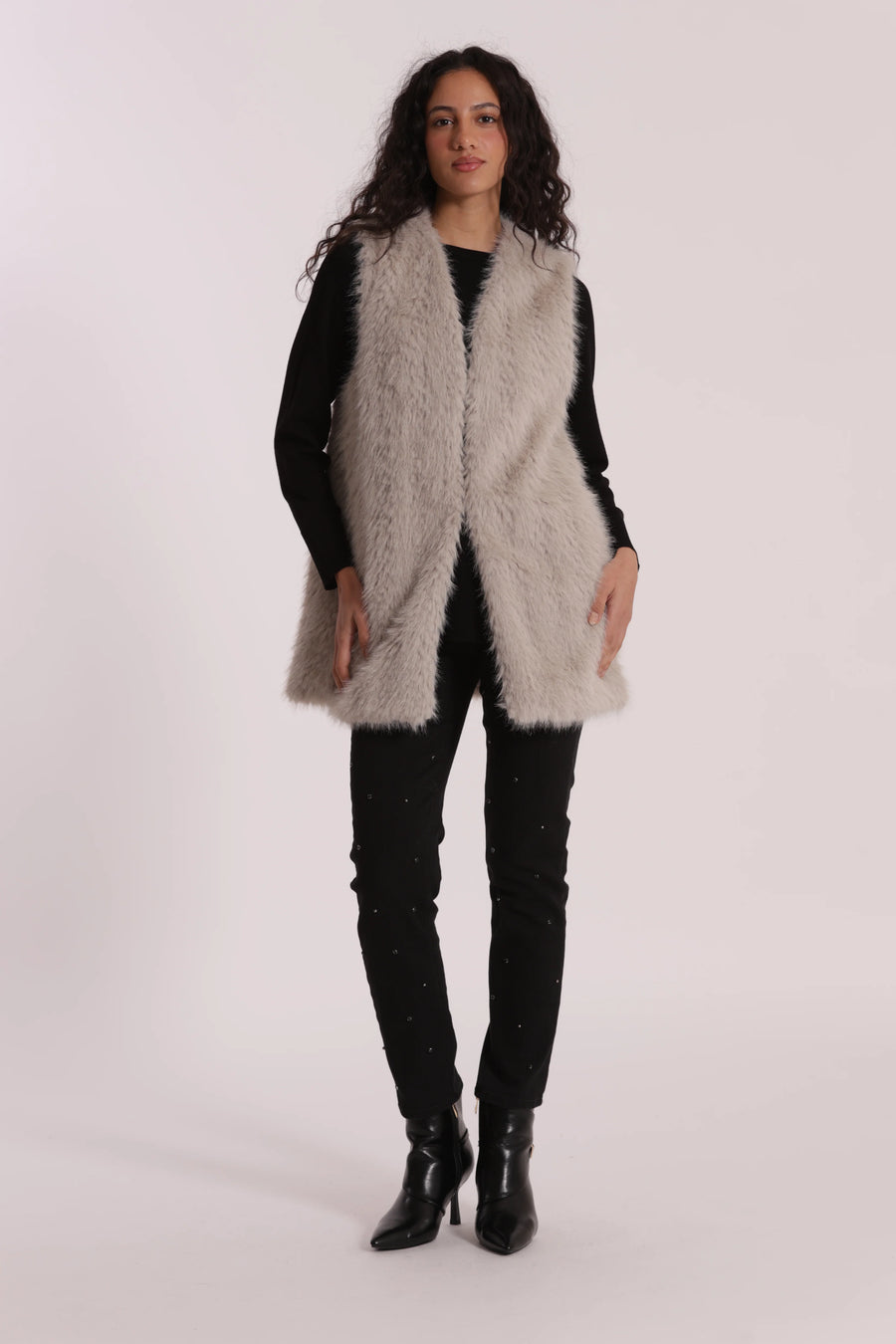 Gilet Lungo effetto Montone Mimi Muá