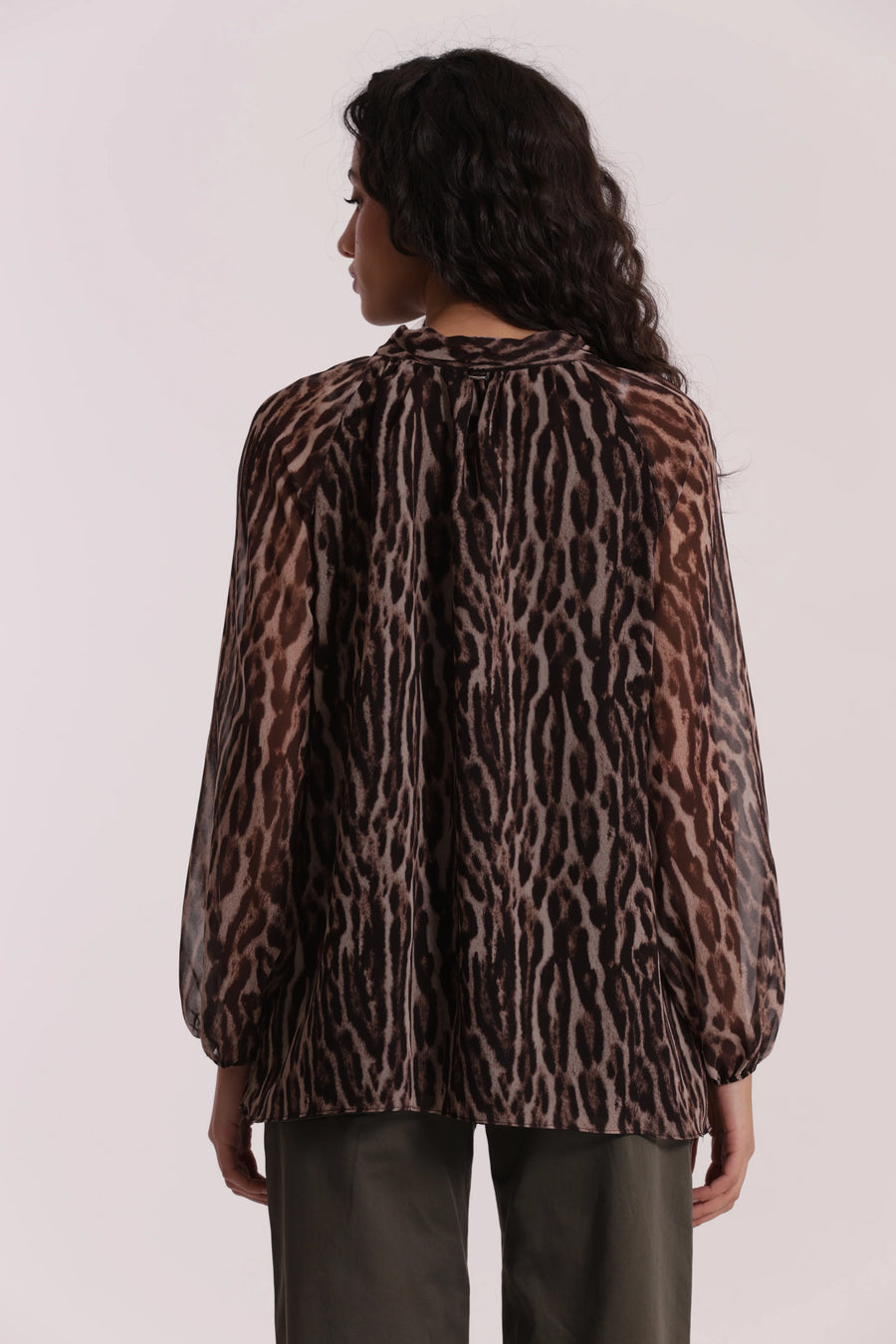 Blusa con Fusciacca Animalier Mimì Muà