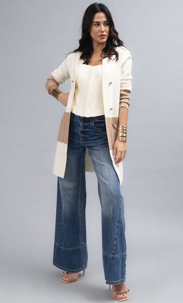 Cardigan Bicolor Koralline