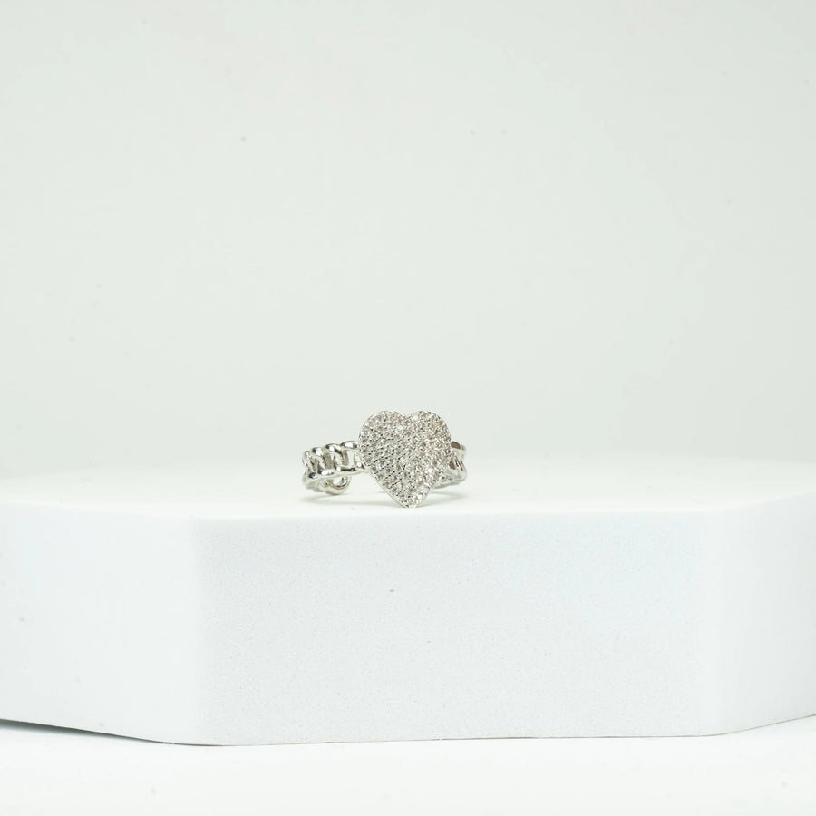 Heart Ring Silver