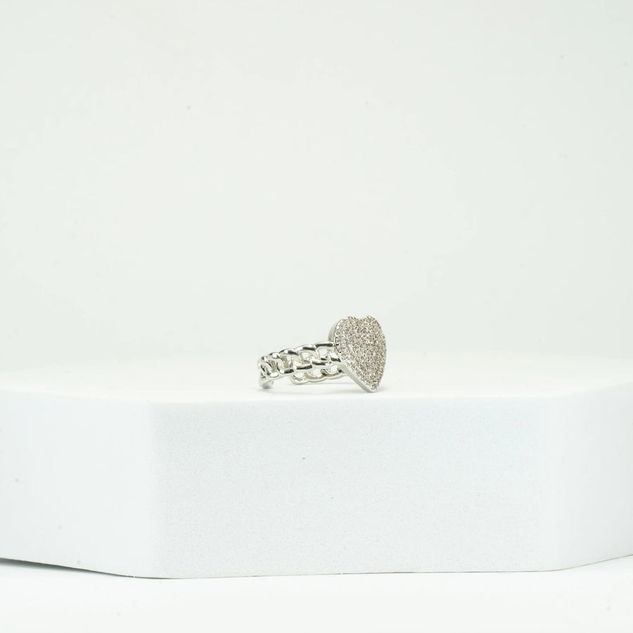 Heart Ring Silver