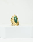 Boho Emerald Ring