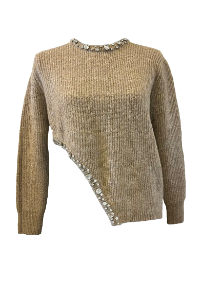 Maglia Asimmetrica con Castoni Koralline